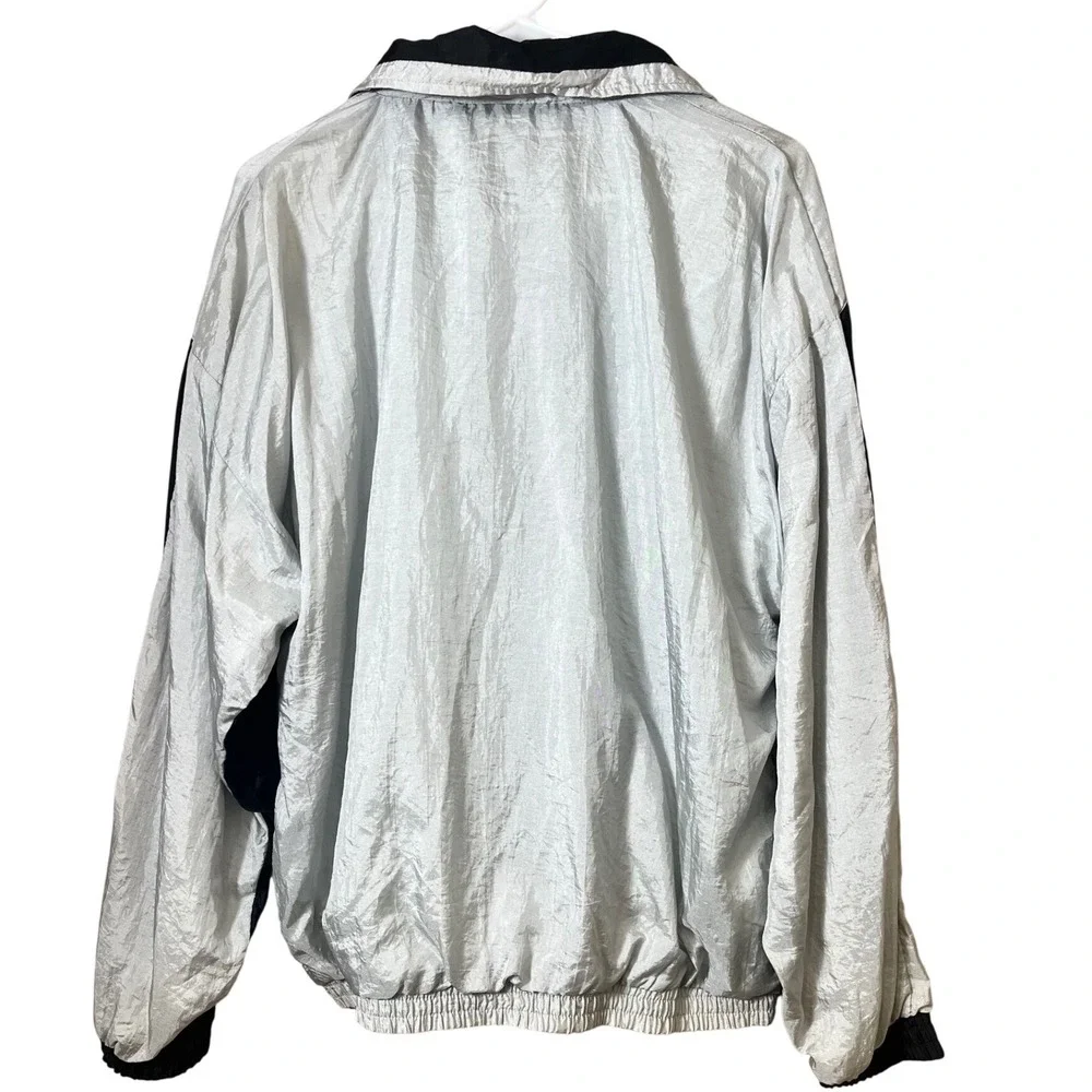 Vintage Pro Line Track Jacket Windbreaker‎ 90s Colorblock Gray Purple Medium NWT